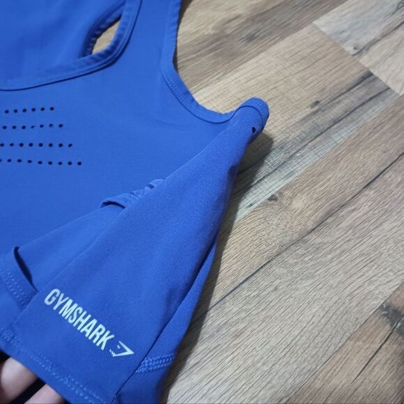 Gymshark Indigo Pro Perform Crop Top - Picture 6 of 7